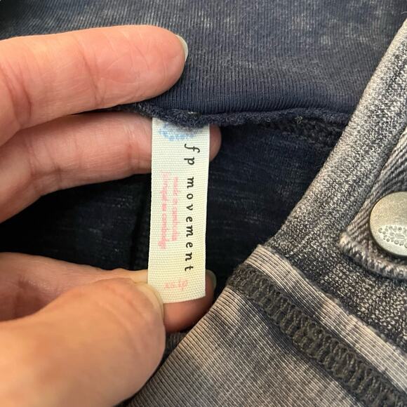 Free People Movement Catch Me If You Can Leggings XS Moto Patchwork Boho Ankle - Picture 6 of 11